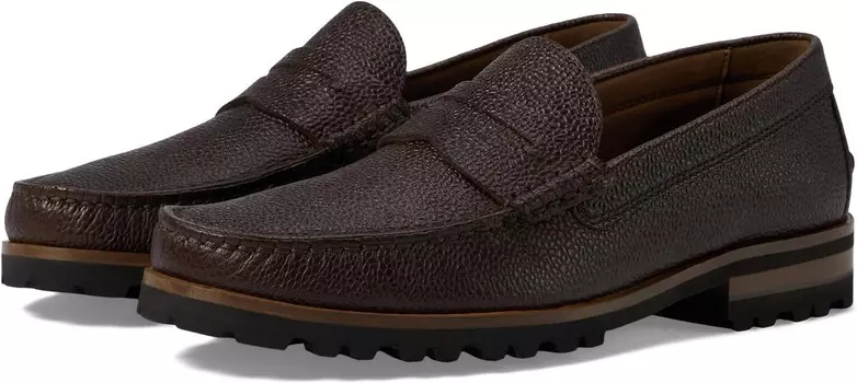 Лоферы Johnston & Murphy Collection Baldwin Lug Penny, цвет Mahogany Scotch Grain