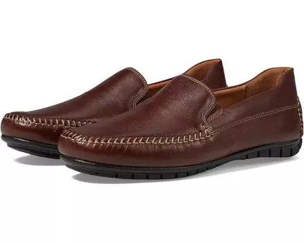 Лоферы Johnston & Murphy Cort Whipstitch Venetian, цвет Mahogany Full Grain