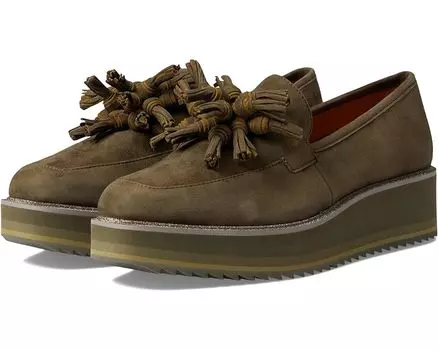 Лоферы Johnston & Murphy Gracelyn Tassel, цвет Olive Suede