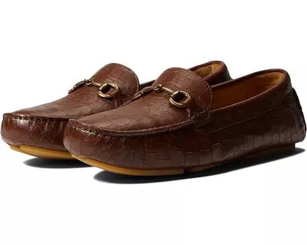 Лоферы Johnston & Murphy Maggie Bit, цвет Brown Croc Embossed Sheepskin