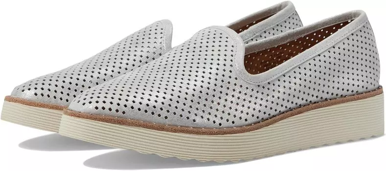 Лоферы Johnston & Murphy Mitzi Perfed Venetian, цвет Light Silver Metallic