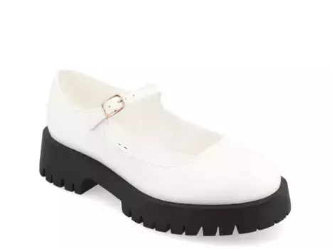 Лоферы Kamie Mary Jane Loafer Journee Collection, белый
