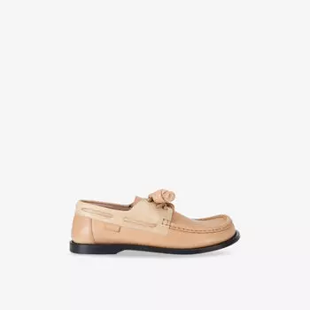 Лоферы кожаные Loewe Campo, бежевый