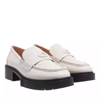Лоферы leah leather loafer Coach, бежевый