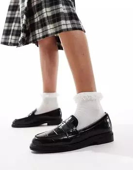 Лоферы Lededanten из черной крокодиловой кожи ALDO