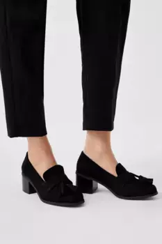 Лоферы Lena на каблуке Dorothy Perkins, черный