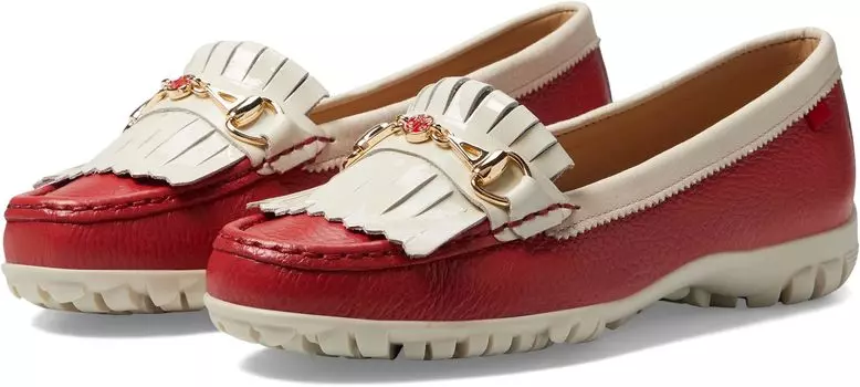 Лоферы Lexington Golf Marc Joseph New York, цвет Red Grainy/Cream Patent
