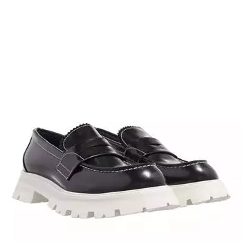 Лоферы loafers leather Alexander Mcqueen, черный