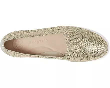 Лоферы Lori Metallic Paul Green, минеральный тканый металлик