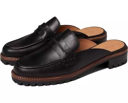 Лоферы Madewell The Corinne Lugsole Loafer Mule, реальный черный