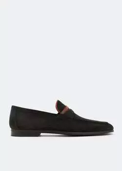 Лоферы MAGNANNI Suede loafers, черный