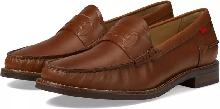 Лоферы Marc Joseph New York Academy Park, цвет Cognac Brushed Napa