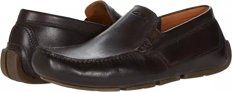Лоферы Markman Plain Clarks, цвет Dark Brown Leather