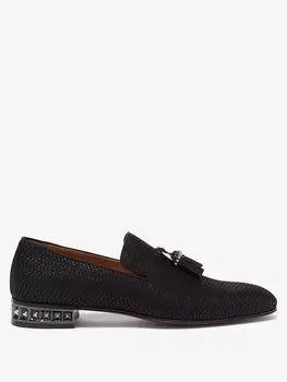 Лоферы marpyramid с кисточками и зигзагообразным жаккардом Christian Louboutin, черный