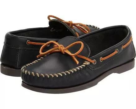 Лоферы Minnetonka Camp Mocc, цвет Black Smooth Leather