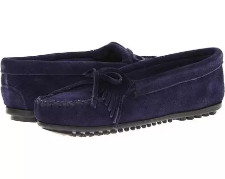 Лоферы Minnetonka Kilty Suede Moc, цвет Hardsole Navy Suede