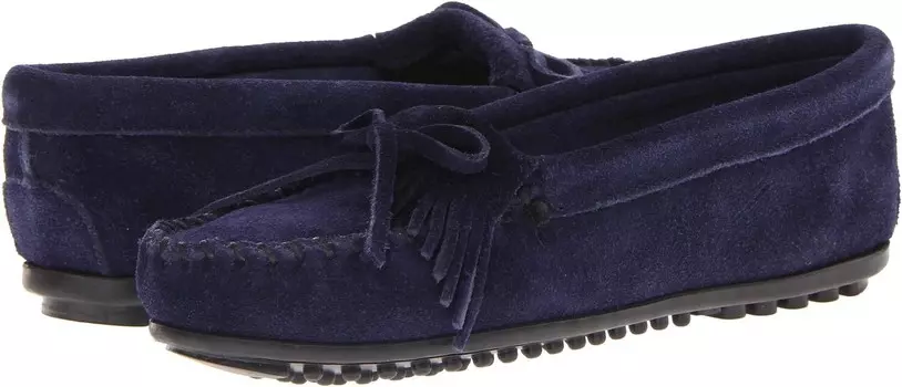 Лоферы Minnetonka Kilty Suede Moc, цвет Hardsole Navy Suede