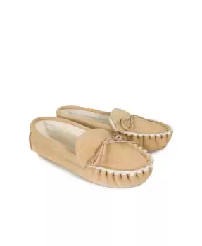 Лоферы-мокасины домашние тапочки Celtic & Co., коричневый/бежевый