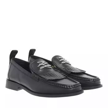 Лоферы mokassino ii brooch kiltie loafer black Karl Lagerfeld, черный