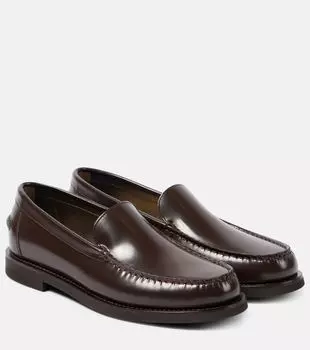 Лоферы Monili из полированной кожи Brunello Cucinelli, Testa Moro