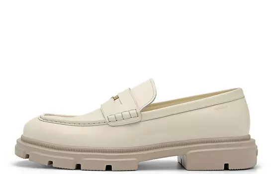 Лоферы мужские белые Pedro