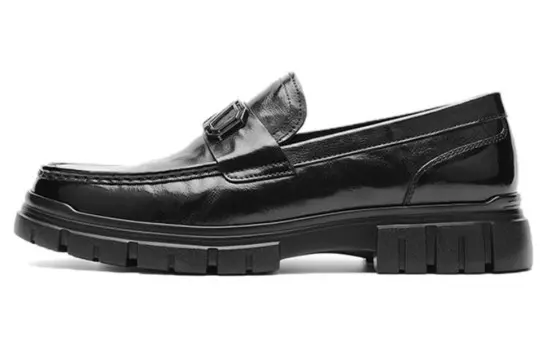 Лоферы мужские черный Aokang