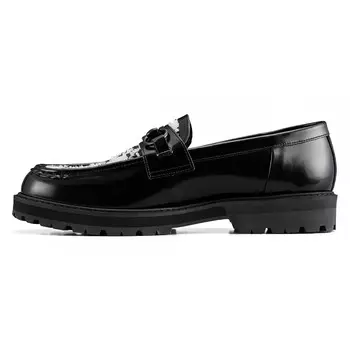 Лоферы мужские черный/белый Onitsuka Tiger