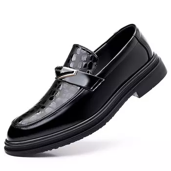 Лоферы мужские черный Jietegongyang