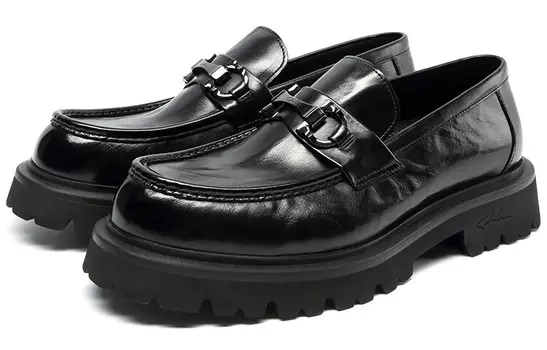 Лоферы мужские черный Shachi