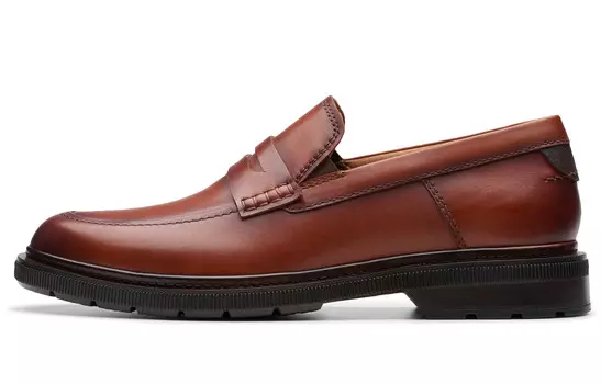 Лоферы мужские коричневые Clarks