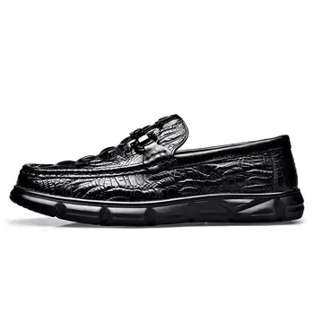 Лоферы мужские низкие черные Romon