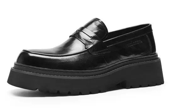 Лоферы мужские низкие черный Trumppipe