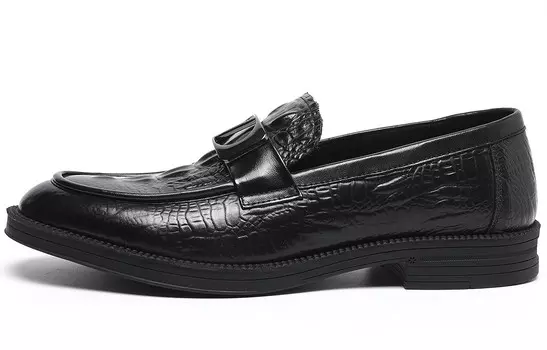 Лоферы мужские низкие черный Trumppipe