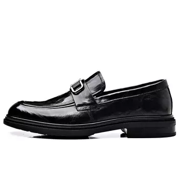 Лоферы мужские низкие черный Zuwudong