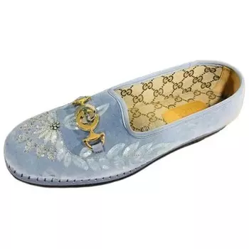 Лоферы мужские синие Gucci