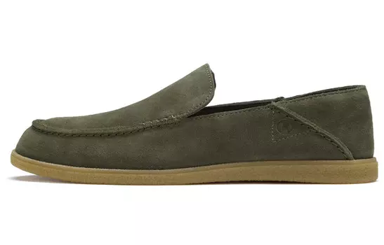 Лоферы мужские зеленые Clarks