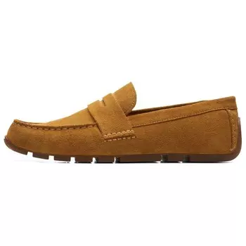 Лоферы мужские желтые Clarks