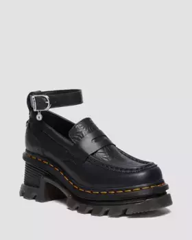 ЛОФЕРЫ НА КАБЛУКЕ Dr. Martens CORRAN WEDNESDAY , цвет Black — Wanama