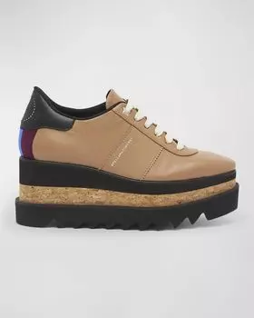 Лоферы на платформе с логотипом Sneakelyse Vegan Stella McCartney, цвет Brandy