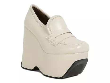 Лоферы на танкетке Rag & Co Gilliam, серо-коричневый