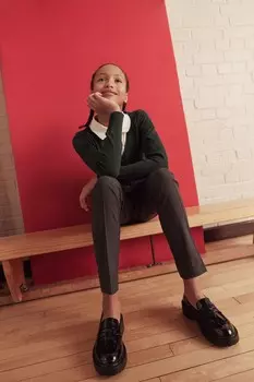 Лоферы на толстой подошве Black Leyton с бахромой Schuh, черный