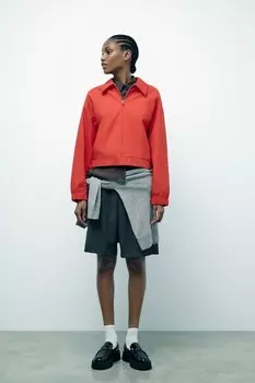 Лоферы на трековой подошве ZARA, черный