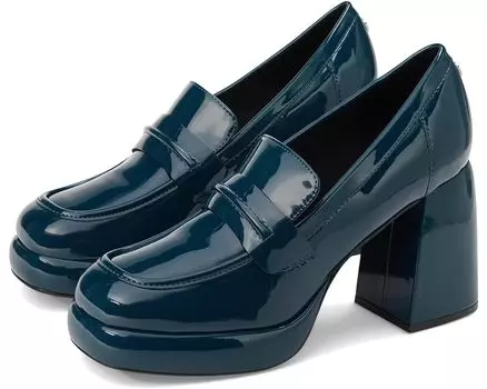Лоферы Nine West Verge, цвет Teal Blue Patent