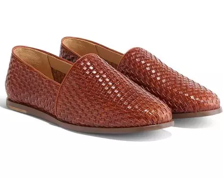 Лоферы Nisolo Alejandro Woven Slip On, цвет Brandy