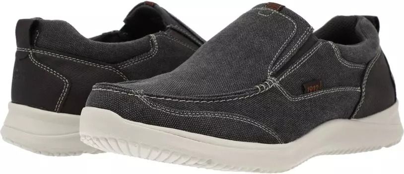 Лоферы Nunn Bush Conway Canvas Moc Toe Slip-On, цвет Gunmetal