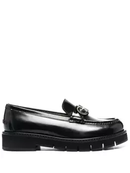 Лоферы Ofelia с пряжкой Gancini Ferragamo, черный