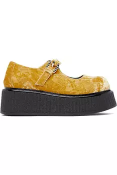 Лоферы Olivia Moschino, цвет ochre