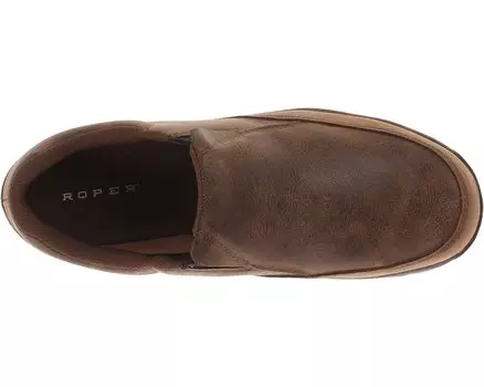 Лоферы Performance Slip On w/ Rider Button Roper, коричневый