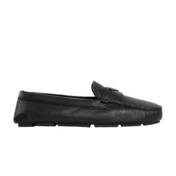Лоферы Prada Leather Driver Loafer 'Black', черный