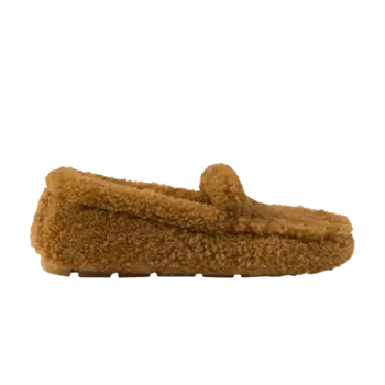 Лоферы Prada Wmns Shearling Driving Loafer 'Caramel', коричневый